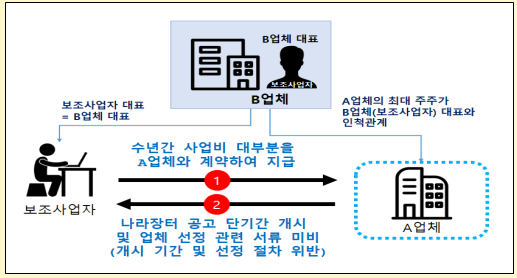 인척에 일감 몰아주기…지난해 국가보조금 부정수급 500억 적발