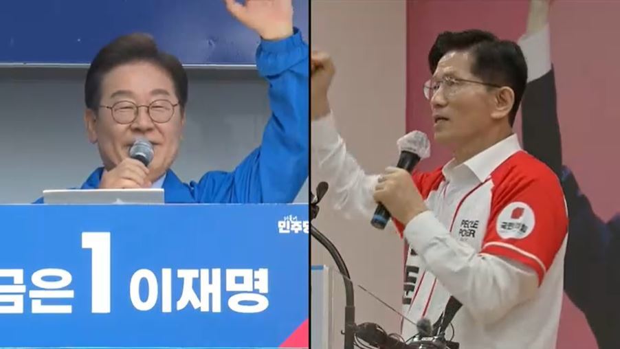 TK 찾은 대선 후보 3인…李·金은 '박정희' 동상이몽