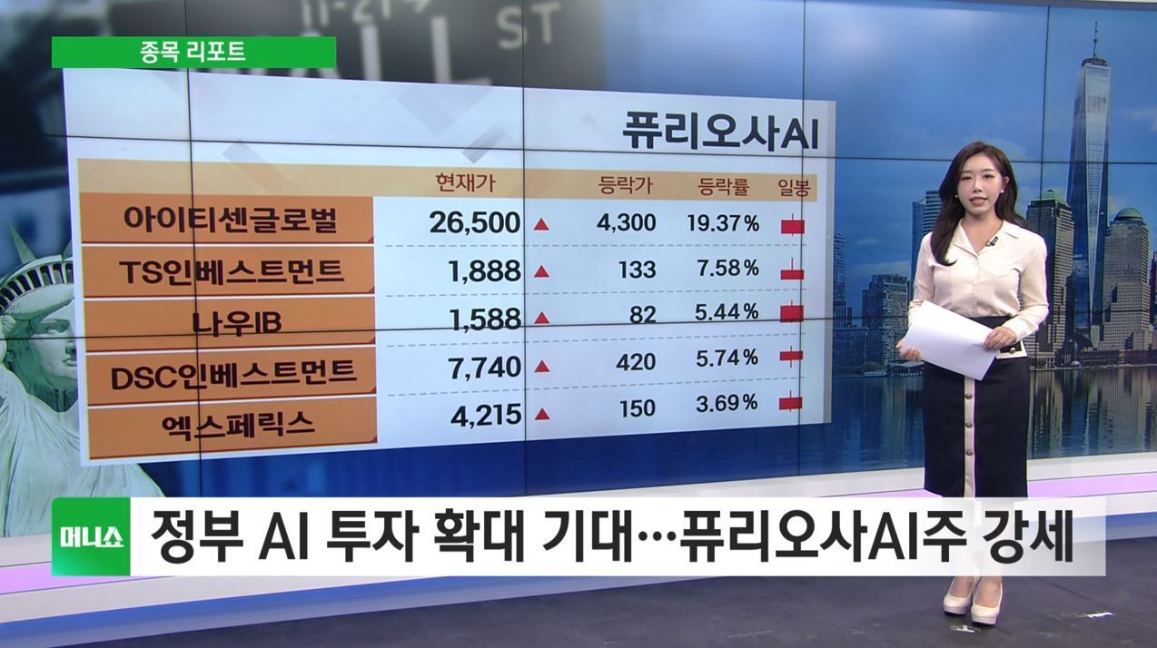 [종목리포트] 정부 AI 투자 확대 기대…퓨리오사AI주 강세