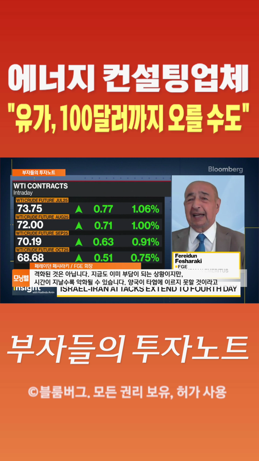 [숏폼] 에너지 컨설팅업체 유가, 100달러까지 오를 수도
