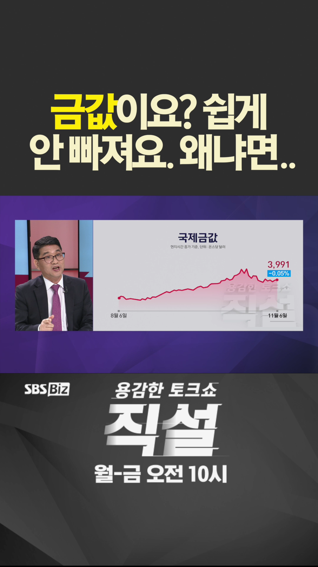 [숏폼] 금값이요? 쉽게 안 빠져요. 왜냐면…