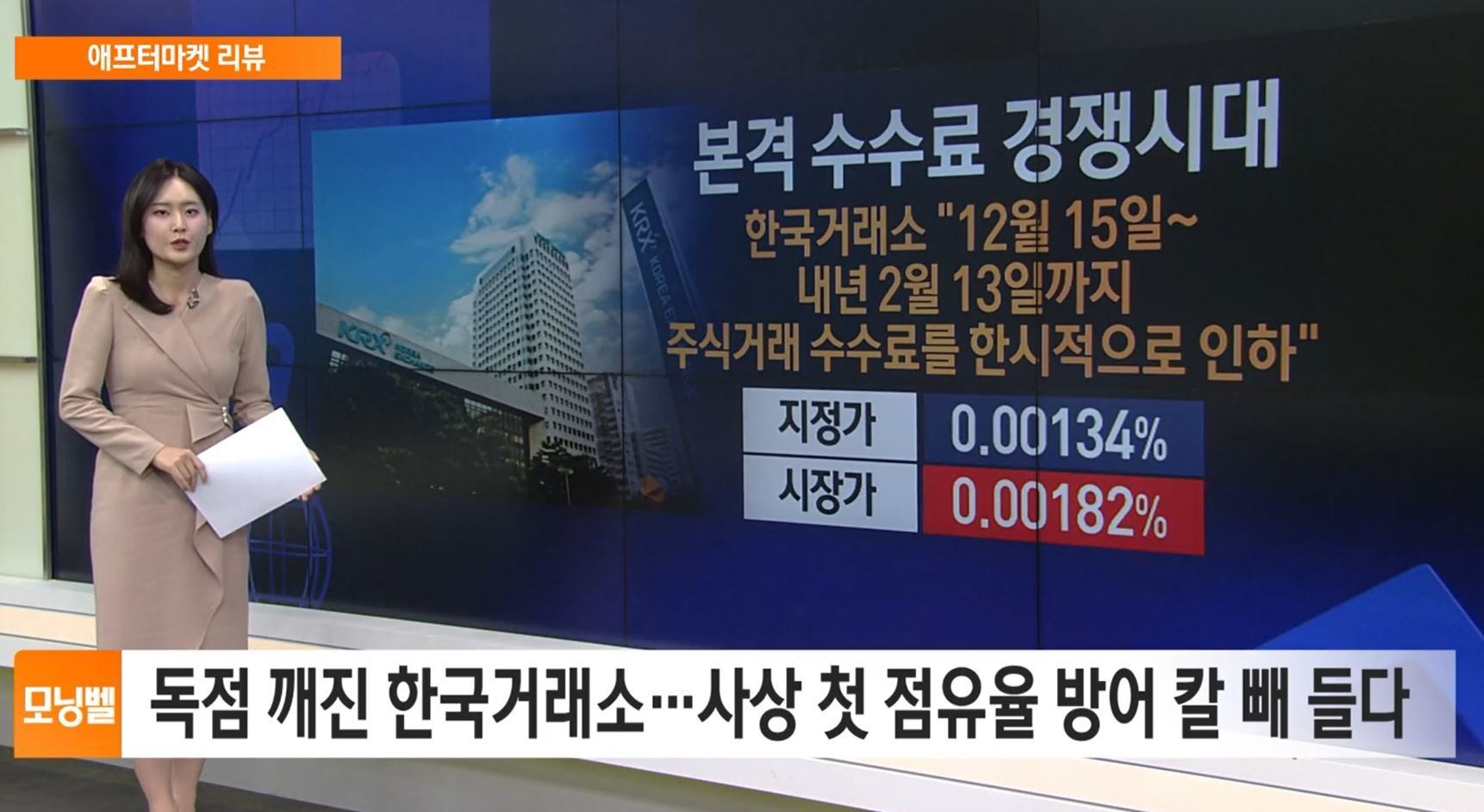 애프터마켓 리뷰] 독점 깨진 한국거래소…사상 첫 점유율 방어 칼 빼 들다 - SBS Biz