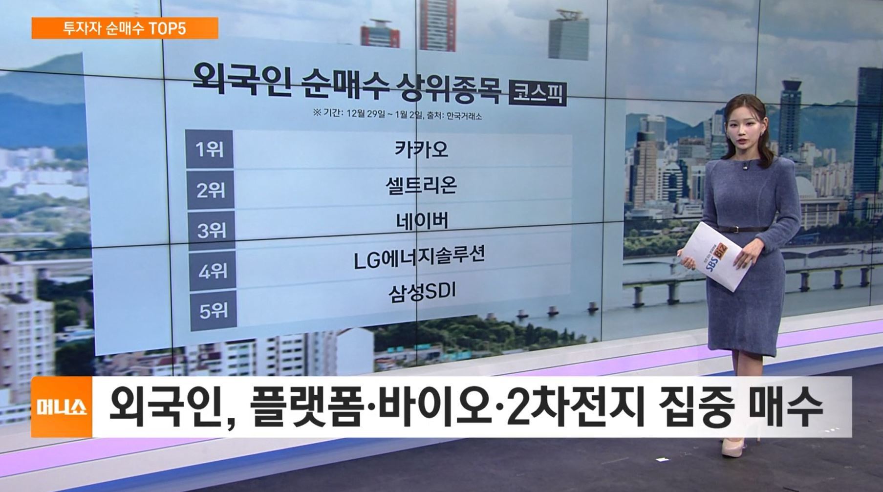 [투자자 순매수 TOP5] 광고</font> 회복·AI 기대감…외인, 플랫폼주 '사자'